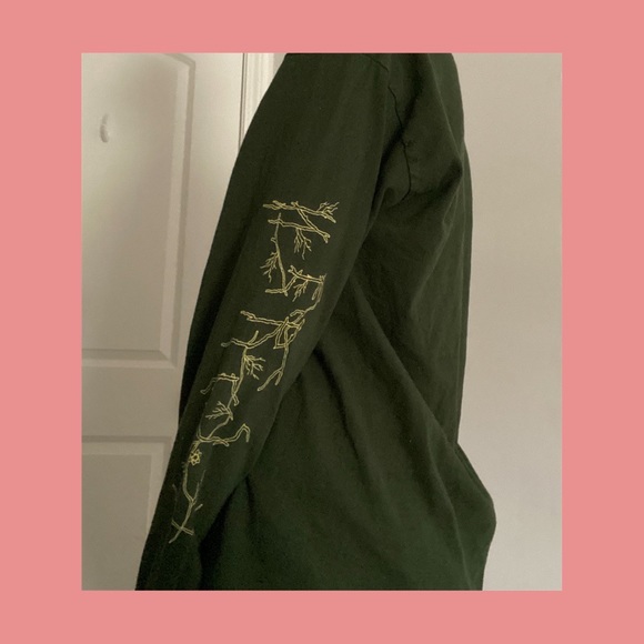 HERESY "KITTELSEN" long sleeve shirt, forest green - Picture 3 of 4